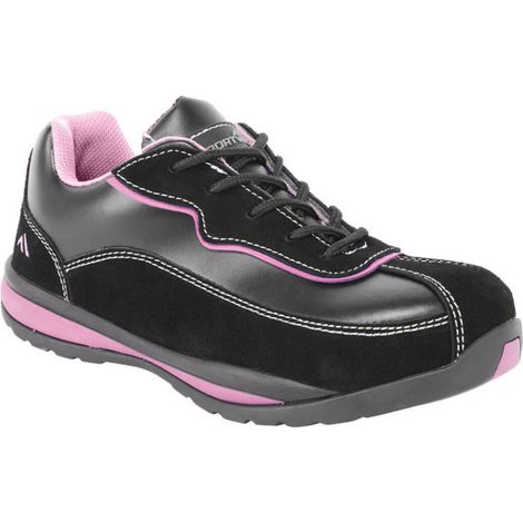 Zapato deportivo para mujer con protección S1P HRO FW39 37 Negro/Rosa