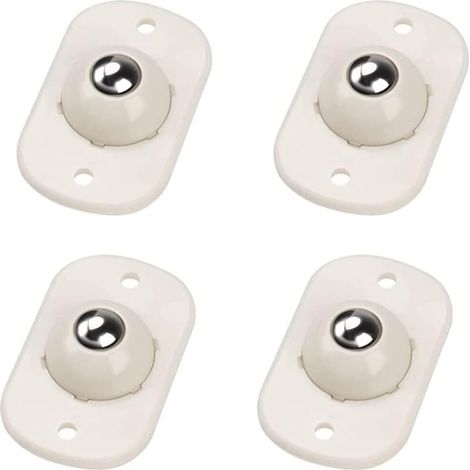 Weißes 4er-Set Mini-Universal-Selbstkleberäder