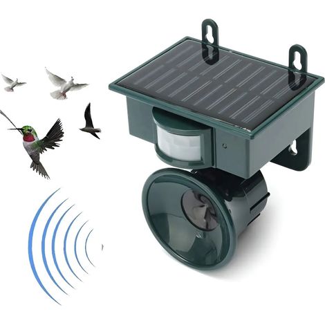 Rpulsif oiseaux solaire ultrasons avec capteur PIR