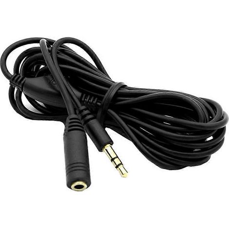 Rallonge de microphone d'ordinateur de 3 mètres, câble microphone mâle 3,5 mm vers femelle 3,5 mm avec contrôle du volume (1/5)