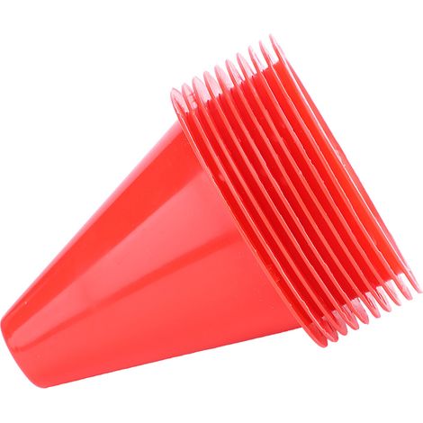 Lot de 10 supports de marquage en plastique pour cônes d'entraînement de football (rouge) (1/5)