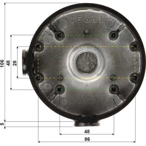 Base de montage Dahua PFA139 en aluminium blanc 11,5 cm