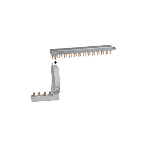 Legrand - Module de raccordement par peigne produit tu00eate de groupe 4P + Peigne HX3 - 406301+405201 (1/3)