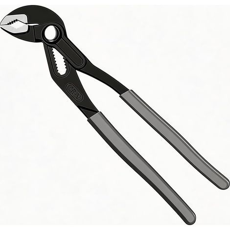 Pince à joint à rainure réglable de 18,5 cm, pince multifonction en acier au chrome vanadium, serrures de canal à mâchoires en V pour le bricolage, l'entretien de plomberie et les réparations (1/5)