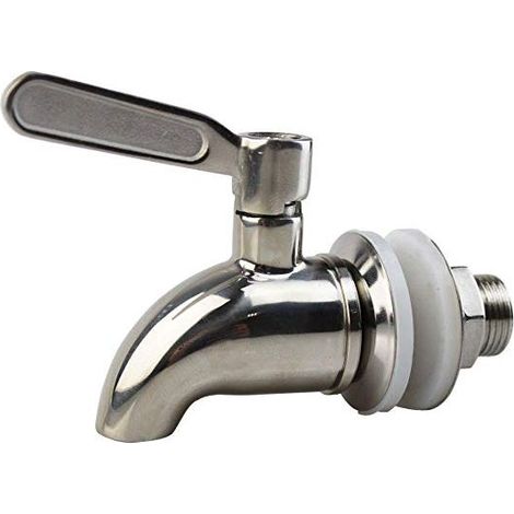 Robinet de purificateur d'eau en laiton poli – Finition inox – Compatible systèmes gravité – Filtration efficace – Installation durable
