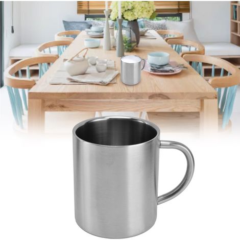 Edelstahlbecher 304 mit sandgestrahlter, gebürsteter Oberfläche, 410 ml tragbare Wasserflasche (1/5)
