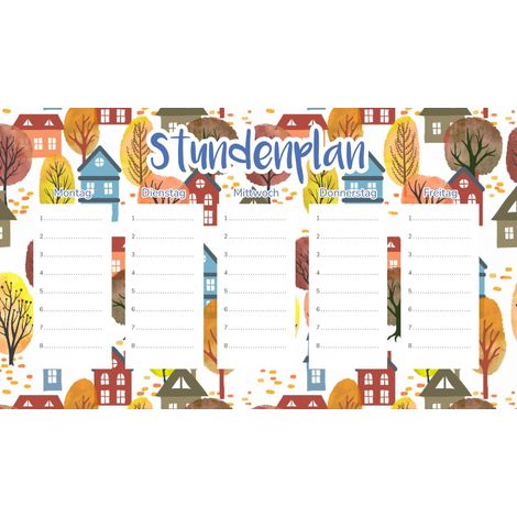 Fiche pédagogique magnétique pour enfants : Maisons de banlieue 45 x 26 cm