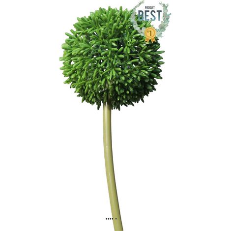Allium artificiel en tige, spécial grande taille, H 68 cm Vert - BEST - couleur: Vert (1/3)