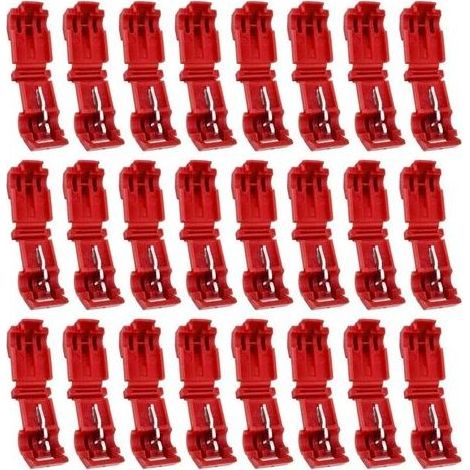 24 pinces de connexion pour robot tondeuse, câble périphérique, connecteur en T, Power Thief pour tondeuses, robots tondeuses, Husqvarna Automower, Worx, Bosch (1/5)