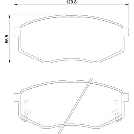 KIT PASTIGLIE FRENO ANTERIORI compatibile con HYUNDAI SONATA VI (YF) / PASTIGLIE FRENANTI AUTO OEM P30066 P30055 , / SOSTITUZIONE DIRETTA / BASSA POLVERE / SILENZIOSO