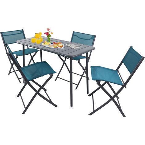 5 parti Bistroset Set Balcone Giardino Sumila 79x110x55 - VCM