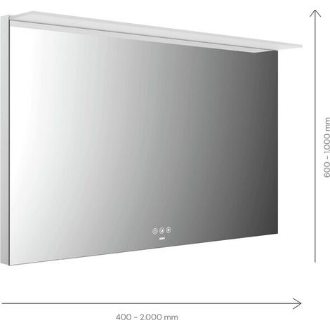 emco MI 200+ miroir lumineux LED, avec voile de lumière, panneau (1/3)
