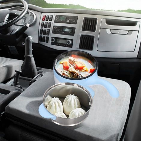 24V 2L Elektro-Autokocher mit Edelstahl-Kochtopf und Dampfgarer für Camping und Picknicks (1/5)