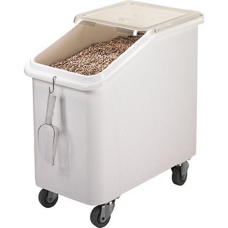 Bacs à ingrédient avec couvercle incliné - 75 x 42 x 71 cm - Blanc - Cambro