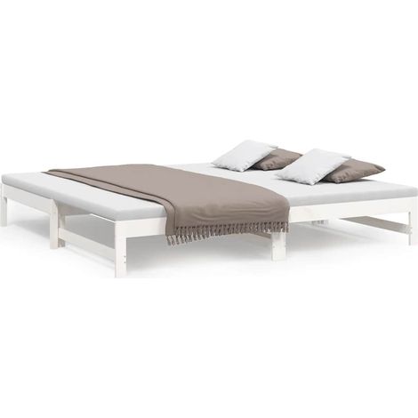 Maison Exclusive - Sofá cama extraíble madera maciza de pino blan (1/5)