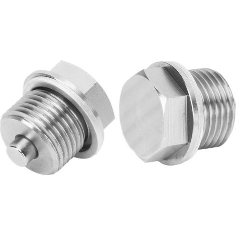 Magnetische Ölablassschraube M181,5 für Automobilmotoren mit Dichtung, paarweise erhältlich. Kompatibel mit Ford, GM, Hyundai, KIA, Accord, CR-V, Civic, Pilot, Fit und Odyssey. (1/5)