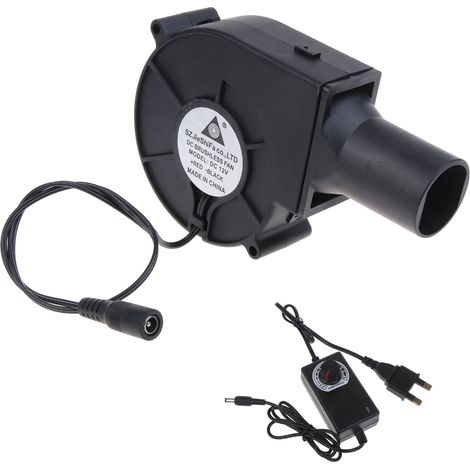 Ventilateur 12 V silencieux 9733 pour poêle à bois, barbecue et allume-feu-AquaForge