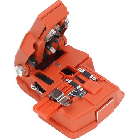 Cliveuse de fibre optique haute précision, coupe fluide et performance stable, outil de découpe pour épissure à froid, orange (1/5)