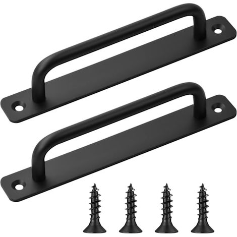 Poignée de porte coulissante, poignée noire, 160 mm (1/4)