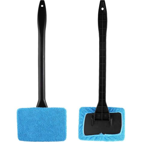 Nettoyant D'essuieGlace de Voiture en Microfibre, Outil de Lavage de Vitres, Kit de Brosse de Nettoyage de Vitres pour PareBrise Passez la Souris sur l'image pour Agrandir Inconnu(Bleu Clair)