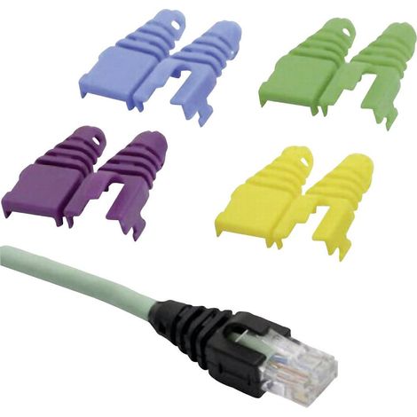 Passe-câble anti-pliage RJ45, réouvrable MH Connectors MHRJ45SRB-RET-LG 6510-0102-01 gris clair 1 pc(s) A976161