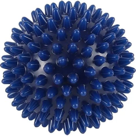 Balle de massage à picots en PVC haute densité de 6 cm pour le traitement des douleurs aux pieds et des symptômes de la fasciite plantaire. Balle de massage en forme de hérisson avec acupression 0465