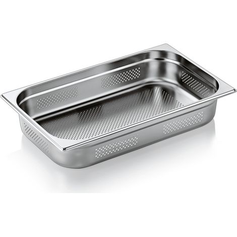 Bac inox perforé fond et côtés GN 1/1 H 100 mm 13 ltr GN CORE - Was Germany (1/2)