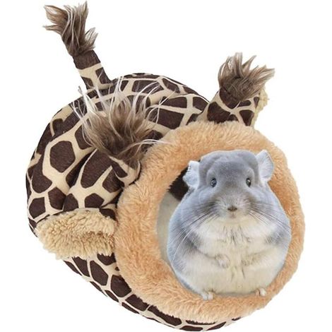 Guinea Pig Bed for Adults and Baby Plush with Removable Cushion Ultra Soft and Comfortable Nest Bed House Cave Warm Shelter for Hedgehog Hamster Chinchilla Squirrel Rabbit Cat (1/4)
