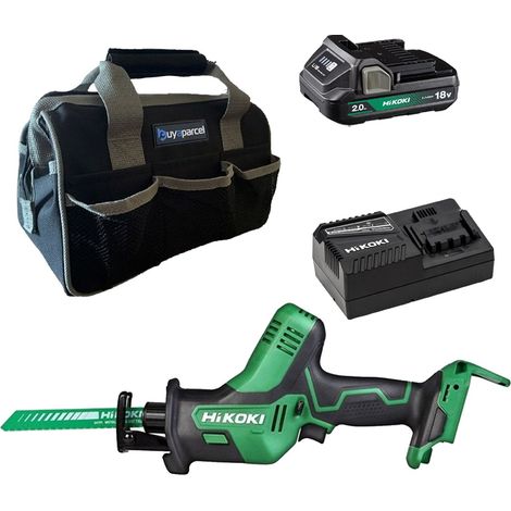 Hikoki CR18DAJ4Z 18V Brushless Recip Saw + X1 2AH Battery + Charger + Bag (1/5)
