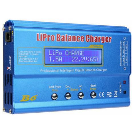 QORVA-Tigrezy Tout nouveau chargeur de balance de batterie RC Lipo NiMh a ecran LCD iMAX B6 numerique (1/5)