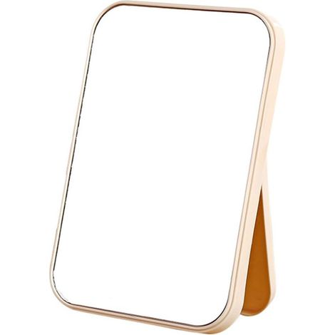 1 Miroir cosmétique pliable, surface haute définition, support intégré, pour maison bureau voyage (1/5)