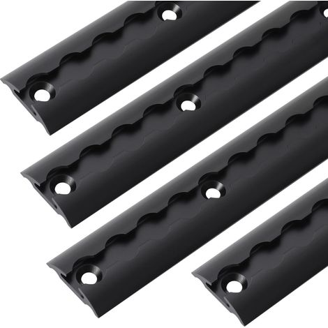 Randaco Carriles de amarre Carril aéreo, aseguramiento de transporte, carril de aluminio ligero, con argolla de amarre, juego de aseguramiento de carga, 8×1M