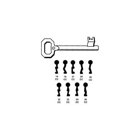 CHIAVI PATENT PER SERRATURE A BUSSOLA CORNI  34 CC    SILCA