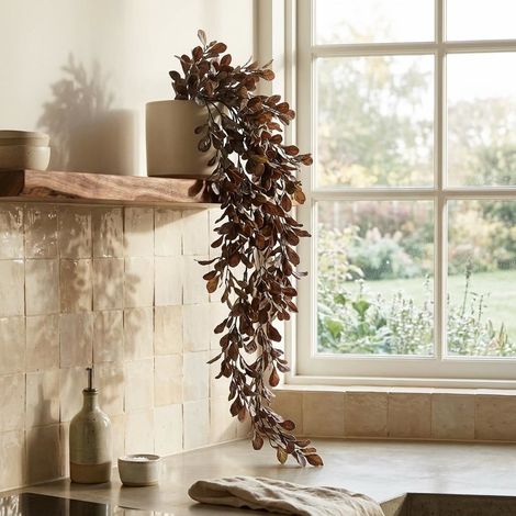 70cm Artificial Trailing Botanik Spray Stem Dusty Purple (1/5)