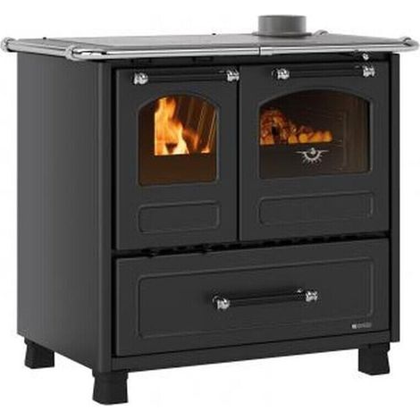 Stufa cucina a legna NORDICA FAMILY 4,5 acciaio porcellanato Forno 41 Lt. 7,5 kW (1/4)