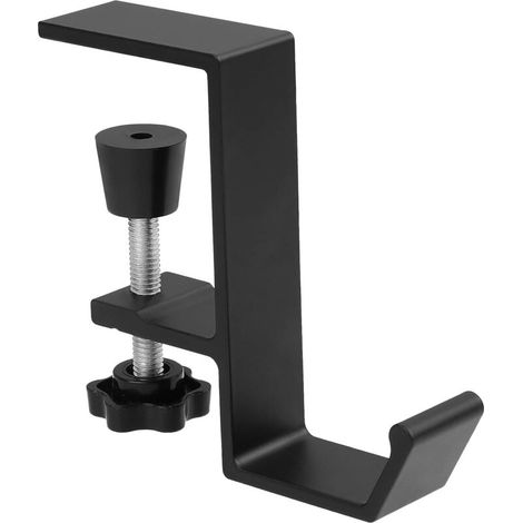 1 x Headphone Holder, Suppor Headphone Holder Adjustable Desk Desk with Hanging Hook Desk Organizer for Gaming Headphones Keys Accessories (1/5)
