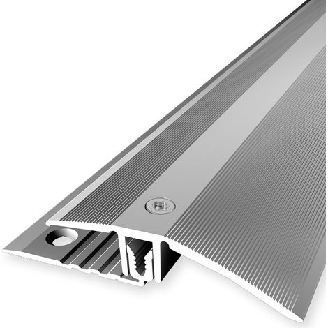 PROVISTON Übergangsprofil Laminatausgleich Breite: 56 mm Höhenausgleich: 7 - 18 mm Länge: 900 mm Aluminiumprofil Silber 1 Stück (1/5)
