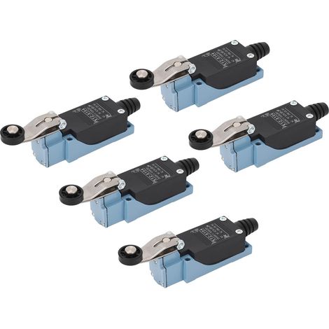 Lot de 5 interrupteurs de fin de course XTZ-8104 à galet, 250V/380V, pour fraiseuses CNC, imprimantes 3D, découpe laser et plasma, usage industriel. (1/5)