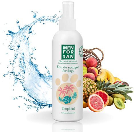 Menforsan Acqua di Colonia per Cani Tropicali 125 Ml, Profumo Fruttato Molto Piacevole