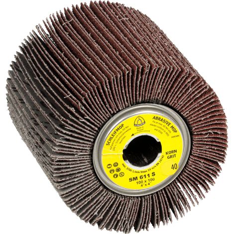 KLINGSPOR Satinierwalze SM 611 S 60 braun - 7325 (1/4)