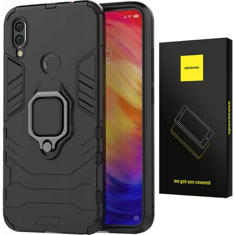 Étui Spacecase X-Ring pour Redmi Note 7 noir (1/5)