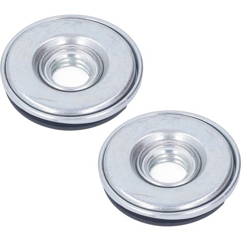 2 pièces écrou de bride M14 pour meuleuse, contre-écrou métallique autobloquant, plateau de serrage rapide, accessoires de rechange pour outil électrique, diamètre 45 mm (1/5)