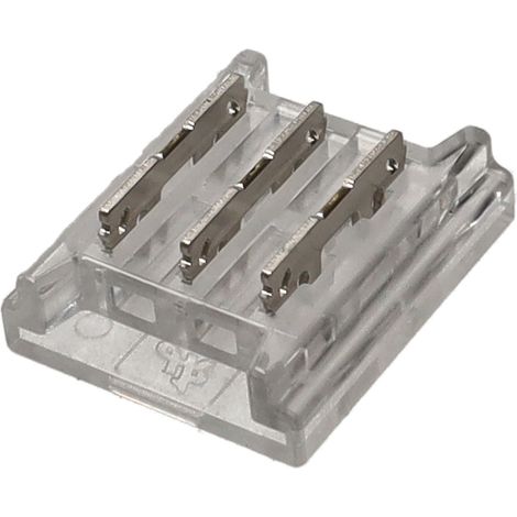 Jandei - Conector Tira-Tira para tira led RGBIC de 10mm. Led SMD. 3 pines. 12V/24V. 5 unidades