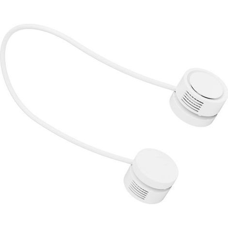 Ventilateur de cou mains libres, ventilateur de cou portable en ABS pour le bureau (blanc) (1/5)