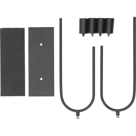 Lot de 4 supports bougies en fer en forme de U, finition mate polie antirouille, décoration pour mariage fête (1/5)