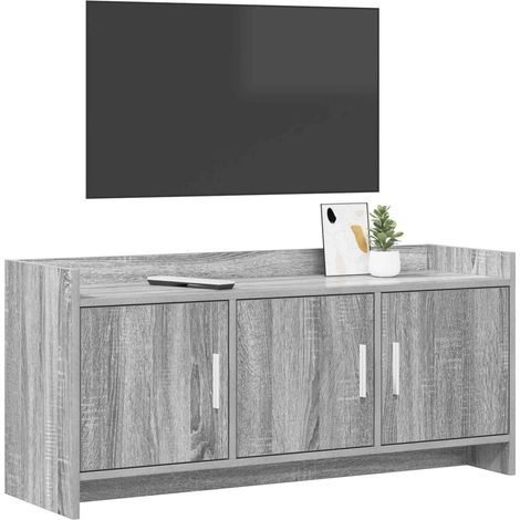 Mobile TV Armadietto TV Mobile Porta TV 102 x 33 x 47 cm Sonoma grigio Legno ingegnerizzato (1/5)