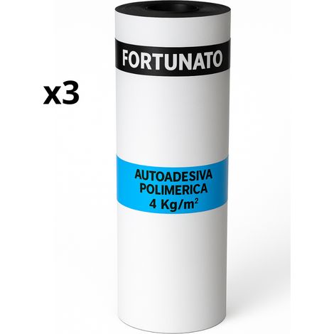 Guaina autoadesiva ardesiata bianca 4 kg/m² casasciutta 3 rotoli 1 x 10 m (1/5)