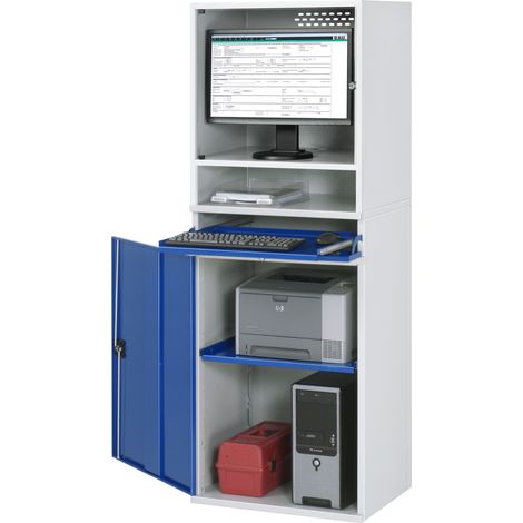 Rau Computer-Schrank 65 mit Monitorgehäuse T520 mm, B650xT520xH1770mm (1/2)