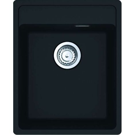 Franke Maris - Fregadero de fragranite MRG 610-37 RTL, 41x51 cm, negro mate 114.0661.370