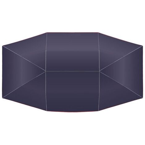 NALOOKAMIC Toile de Protection Solaire Universelle Voiture Imperméable Anti UV 4,2 x 2,1 M Bleu (1/3)